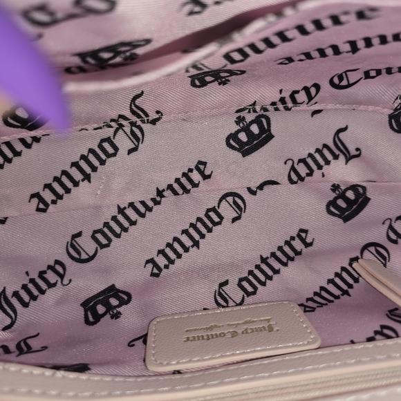 Nwt Juicy Couture Pink Festival Shoulder Bag With Charm New - Picture 5 of 5